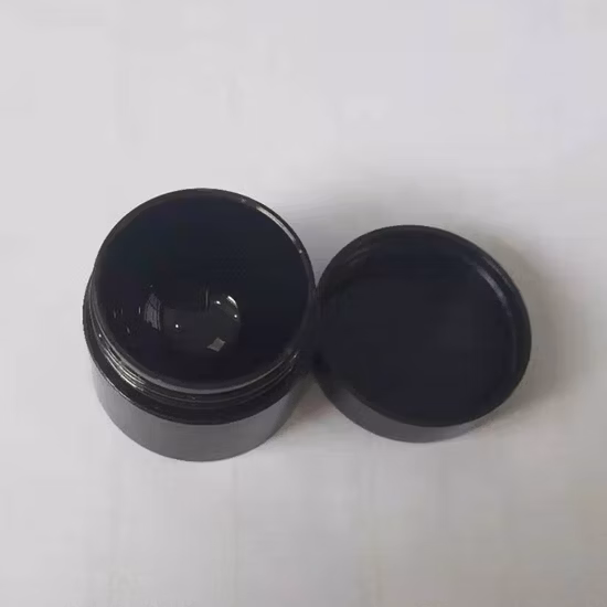 Bouchon à l'épreuve des enfants noir, petit récipient rond en plastique PP, pot à couvercle résistant de 5ml, vente en gros