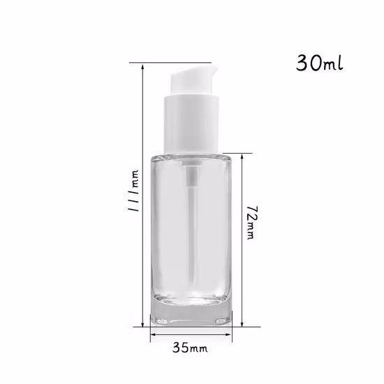 Sous-fond de teint liquide en verre en bouteille