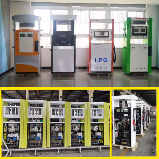 Pompe de distribution de carburant à double buse d'alimentation d'usine de station-service