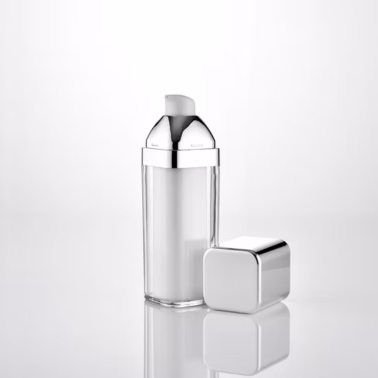 Bouteille de Ltion d'emballage liquide de base de protection solaire séparée sans air à double paroi de couleur personnalisée